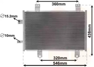 VAN WEZEL 27015702 -  Конденсатор, кондиционер